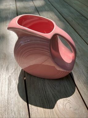 Fiesta Ware Vintage Style! Pink Ceramic Pitcher